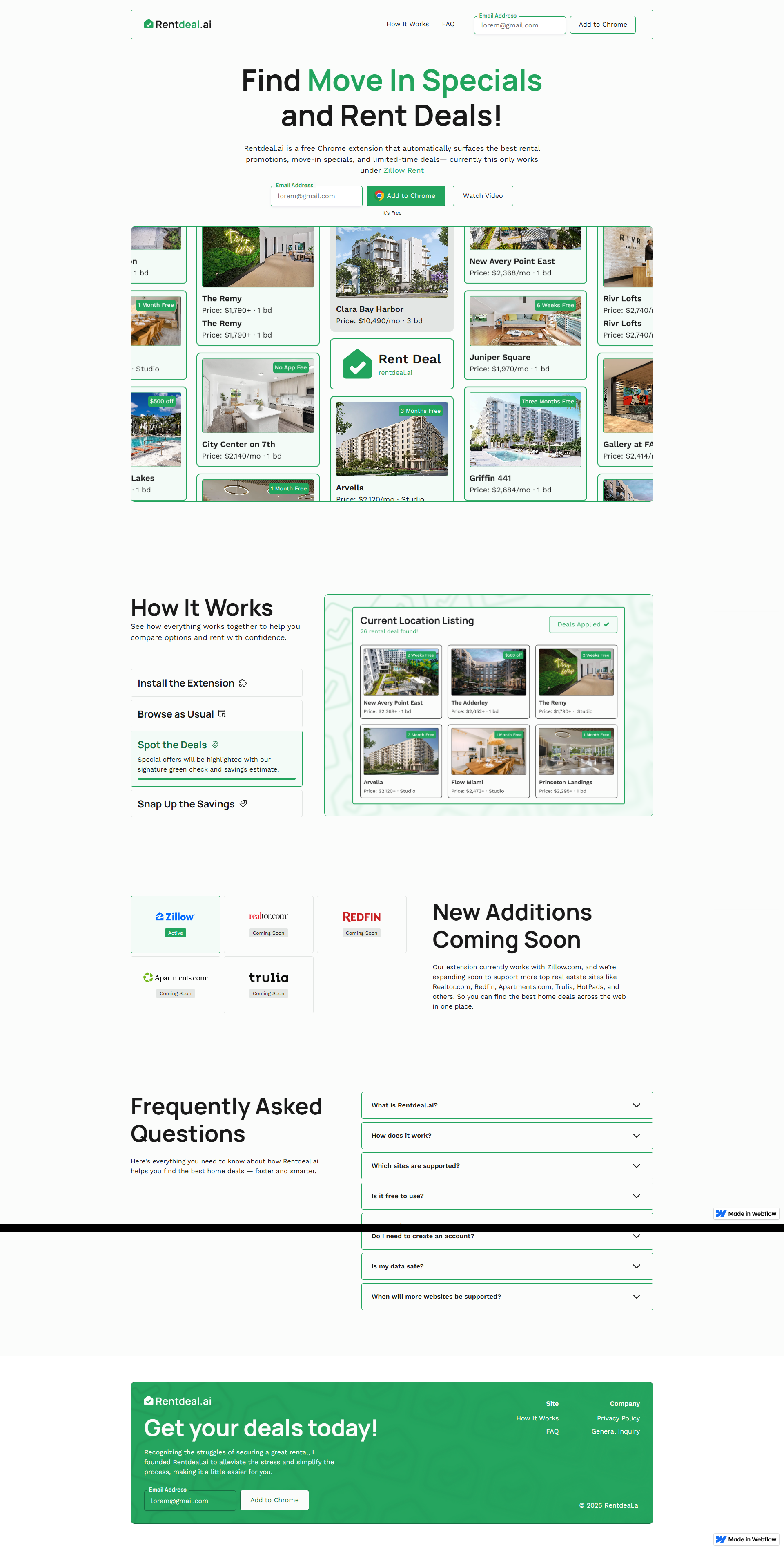 Rent Deal Website